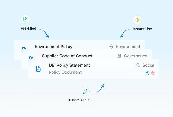 Ready Made ESG Templates