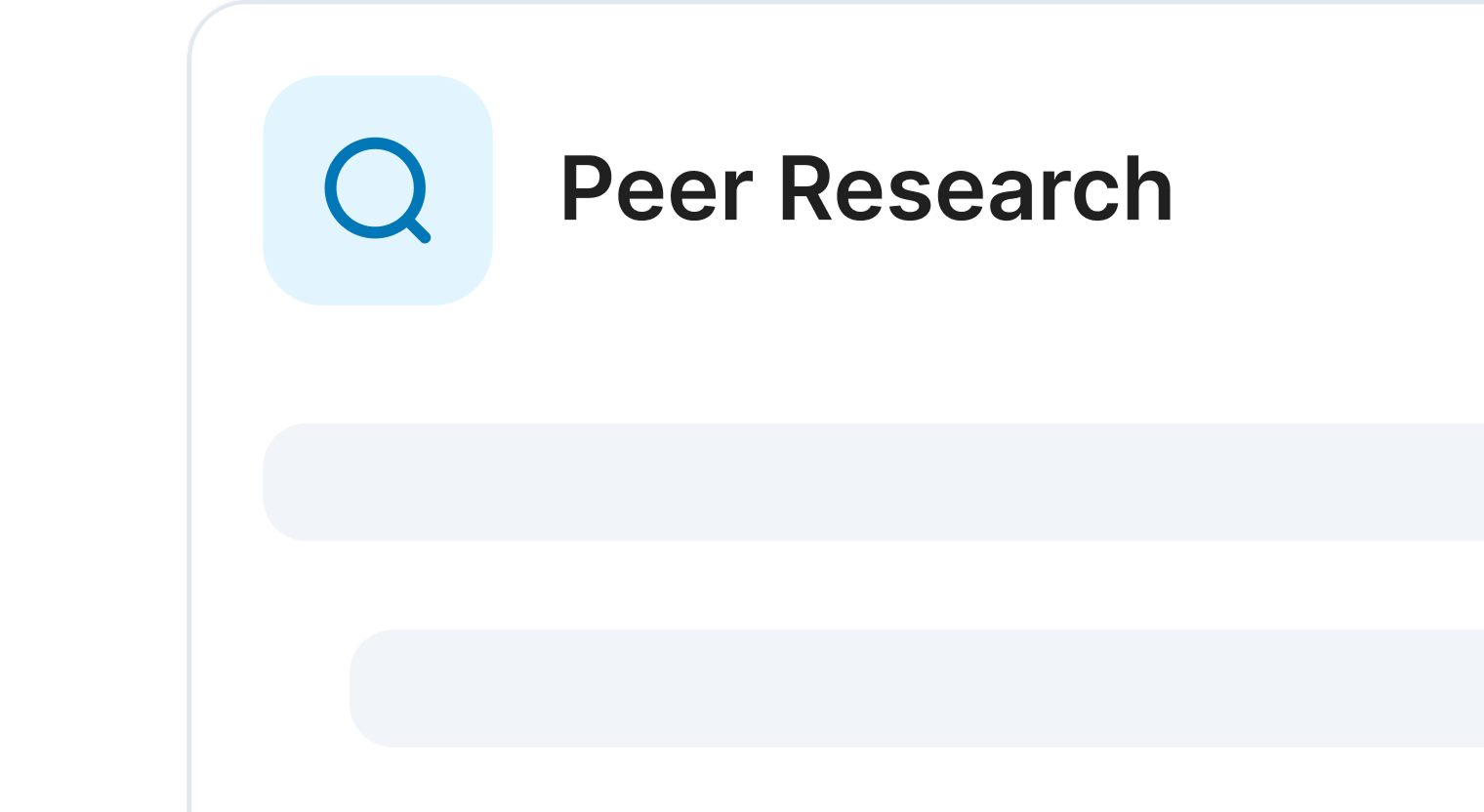 Peer Insights showing benchmark data