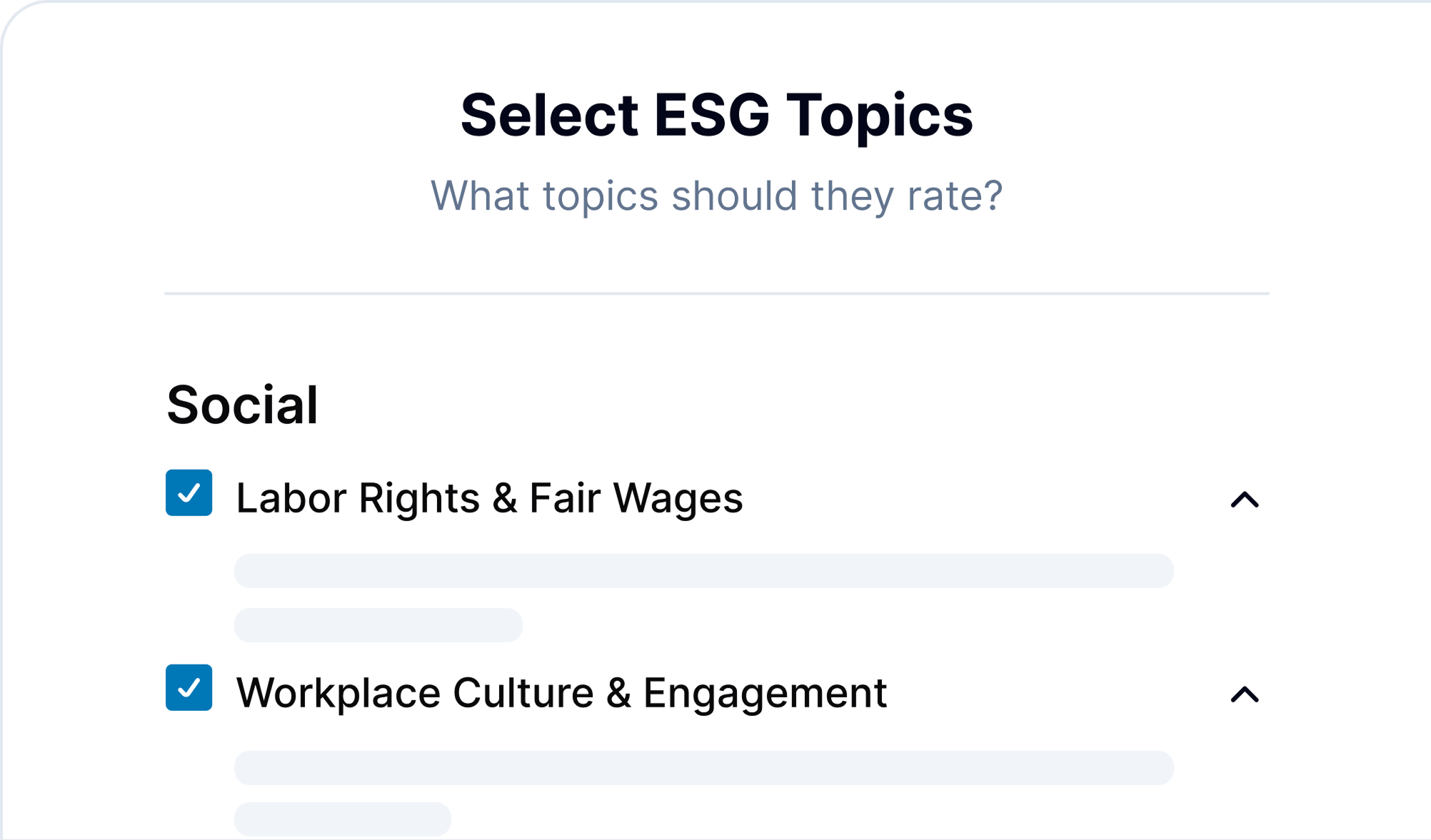 Guided ESG Wizards interface showing step-by-step guidance